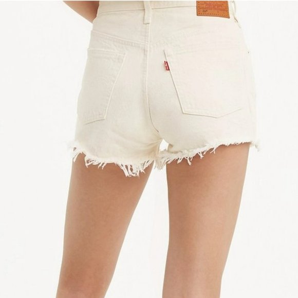 Levi's 501 Shorts in Ivory - Picture 2 of 6